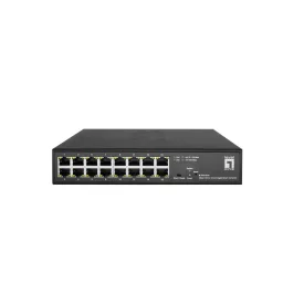   LevelOne GES-2216 Hilbert 16-Port 10-inch Gigabit Smart Lite Switch