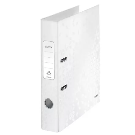Iratrendező LEITZ Wow A/4 50 mm 180° metálfényűfehér