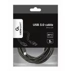Gembird CCP-USB3-AMCM-W-10 USB3.0 AM to Type-C cable 3m White