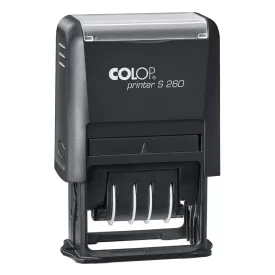   Bélyegző dátum COLOP Printer S260 fekete ház fekete párna