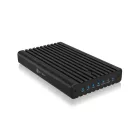Raidsonic IcyBox IB-2817MCL-C31 Enclosure for two NVMe SSDs with clone function and Type-C or Type-A Black