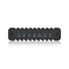 Raidsonic IcyBox IB-2817MCL-C31 Enclosure for two NVMe SSDs with clone function and Type-C or Type-A Black
