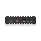 Raidsonic IcyBox IB-2817MCL-C31 Enclosure for two NVMe SSDs with clone function and Type-C or Type-A Black