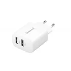 Intenso W24AA 2x USB-A Power Adapter White