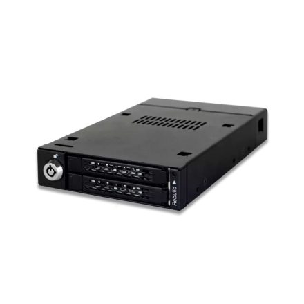 IcyDock ToughArmor RAID MB992SKR-B Rugged Full Metal Dual Bay RAID 2.5? SATA HDD & SSD Mobile Rack for External 3.5" Drive Bay
