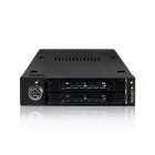 IcyDock ToughArmor RAID MB992SKR-B Rugged Full Metal Dual Bay RAID 2.5” SATA HDD & SSD Mobile Rack for External 3.5" Drive Bay