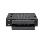 IcyDock flexiDOCK MB522SP-B Dual 2.5” SSD Dock Trayless Hot-Swap SATA / SAS Mobile Rack for Ext 3.5” Bay