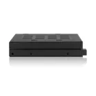 IcyDock flexiDOCK MB522SP-B Dual 2.5” SSD Dock Trayless Hot-Swap SATA / SAS Mobile Rack for Ext 3.5” Bay