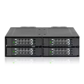  IcyDock ToughArmor MB699VP-B V3 4 Bay 2.5" U.2/U.3 NVMe SSD PCIe 4.0 Mobile Rack Enclosure for External 5.25" Drive Bay (4 x OCuLink SFF-8612 4i)