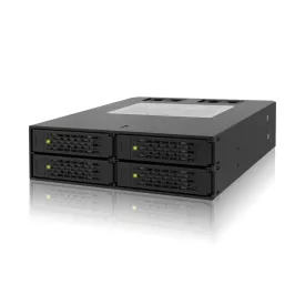   IcyDock ToughArmor MB994SP-4SB-1 Rugged Full Metal 4 Bay 2.5" SATA HDD & SSD Backplane Cage for External 5.25" Bay (With Fan Control)