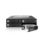 IcyDock ToughArmor MB994SK-1B Rugged Full Metal 4 Bay 2.5” SATA/SAS HDD & SDD Backplane Cage with locking Trays for External 5.25" Bay(With Keylock)