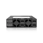IcyDock ToughArmor MB994SK-1B Rugged Full Metal 4 Bay 2.5” SATA/SAS HDD & SDD Backplane Cage with locking Trays for External 5.25" Bay(With Keylock)
