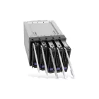 IcyDock FatCage MB155SP-B 5 Bay EZ-Tray 3.5" SATA Hard Drive Hot-Swap Backplane Cage in 3x External 5.25" Bay