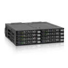 IcyDock ToughArmor MB998SP-B Rugged Full Metal 8 Bay 2.5" SATA HDD & SSD (7mm) Backplane Cage for External 5.25" Bay