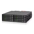 IcyDock ToughArmor MB998SP-B Rugged Full Metal 8 Bay 2.5" SATA HDD & SSD (7mm) Backplane Cage for External 5.25" Bay