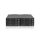 IcyDock ToughArmor MB998SP-B Rugged Full Metal 8 Bay 2.5" SATA HDD & SSD (7mm) Backplane Cage for External 5.25" Bay