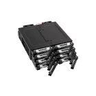 IcyDock ToughArmor MB998SP-B Rugged Full Metal 8 Bay 2.5" SATA HDD & SSD (7mm) Backplane Cage for External 5.25" Bay