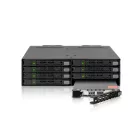 IcyDock ToughArmor MB998SP-B Rugged Full Metal 8 Bay 2.5" SATA HDD & SSD (7mm) Backplane Cage for External 5.25" Bay