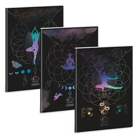 Füzet kockás ARS UNA A/4 40 lapos Extra kapcsos Mystic Constellation