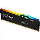 Kingston 128GB DDR5 5200MHz Kit(4x32GB) Fury Beast RGB Black