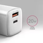 AXAGON ACU-PQ20W ACU-PQ20 PD3.0 & QC4+ Dual Outputs Wall Charger 20W White