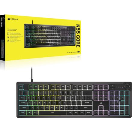 Corsair K55 Core RGB Gaming keyboard Black US