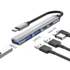 Sandberg USB-C to 3xUSB-A+2xUSB-C SAVER Silver