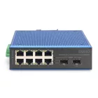 Digitus Industrial 8+2 -Port Fast Ethernet PoE Switch