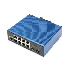   Digitus Industrial 8+2-Port L2 managed Gigabit Ethernet PoE Switch