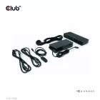 Club3D CSV-1585 DisplayPort/HDMI KVM Switch/Dock 4K60Hz For USB Type-C inputs Black