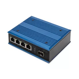   Digitus DN-651135 4 Port Gigabit Ethernet Network PoE Switch Industrial Unmanaged 1 SFP Uplink