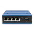 Digitus DN-651135 4 Port Gigabit Ethernet Network PoE Switch Industrial Unmanaged 1 SFP Uplink