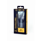 Gembird CCBP-USB4-CMCM240-1.5M Premium USB 4 Type-C charging and data cable 1,5m Black
