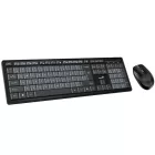 Genius Smart KM-8200 Dual Color Wireless Combo billentyűzet + egér Black/Grey HU
