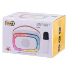 Trevi XR8A01 Mini Bluetooth Karaoke Party Speaker for Kids White