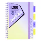 Spirálfüzet kockás ASTRA PAP B/5 100 lapos perforált színregiszteres Ombre világos