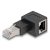 DeLock RJ45 plug to RJ45 jack Adapter Cat.6A 90° right angled