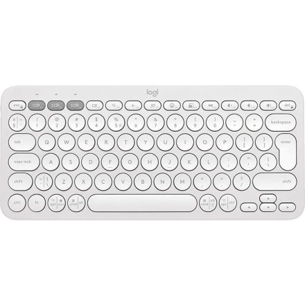 Logitech Pebble Keys 2 K380s Bluetooth Keyboard Tonal White US