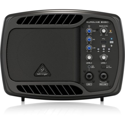 Behringer B105D Ultra-Compact 50W PA/Monitor Speaker with MP3 Player and Bluetooth Audio Streaming Black