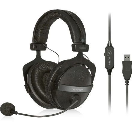 Behringer HLC660U USB headphones with built-in microphone Black