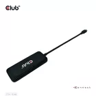 Club3D USB Type-C 4-port 10G Data hub with PD3.0 Charging Black