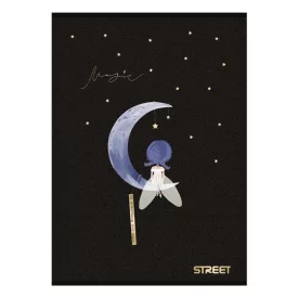 Füzet kockás STREET A/4 54 lapos Black&Gold