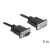 DeLock Serial Cable RS-232 D-Sub9 male to female with narrow plug housing 5m Black