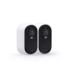 Arlo Essential (Gen.2) Bundle 2K Outdoor Security Camera (2 Camera Kit) + (2 Essential Solar Panel Charger) White