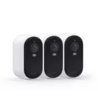 Arlo Essential (Gen.2) Bundle 2K Outdoor Security Camera (3 Camera Kit) + (3 Essential Solar Panel Charger) White