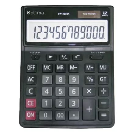 Számológép asztali OPTIMA SW-2239A 12 digit