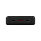 FIXED Zen 20 Pro powerbank LCD kijelzővel, 20,000 mAh, PD3.0, kimenetek:2x USB-C + 1x USB-A, szürke