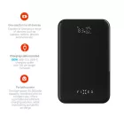 FIXED Zen 20 Pro powerbank LCD kijelzővel, 20,000 mAh, PD3.0, kimenetek:2x USB-C + 1x USB-A, szürke