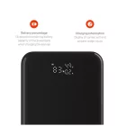 FIXED Zen 20 Pro powerbank LCD kijelzővel, 20,000 mAh, PD3.0, kimenetek:2x USB-C + 1x USB-A, szürke