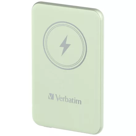 Verbatim Charge 'n' Go Magnetic Wireless 5000mAh PowerBank Green